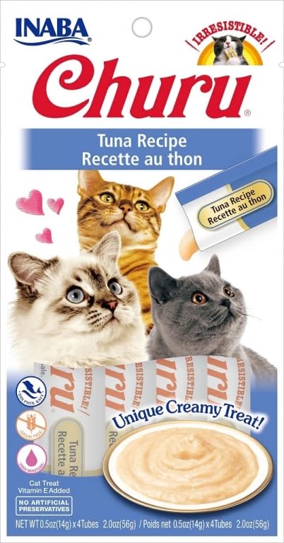 Churu Snack para Gatos 12x4x14 Gr Alimento Húmedo para Gatos (Atún)