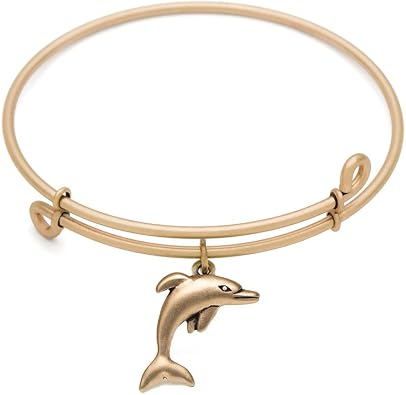 SOL 220054 Dolphin, Bangle Antique Gold Color Finish