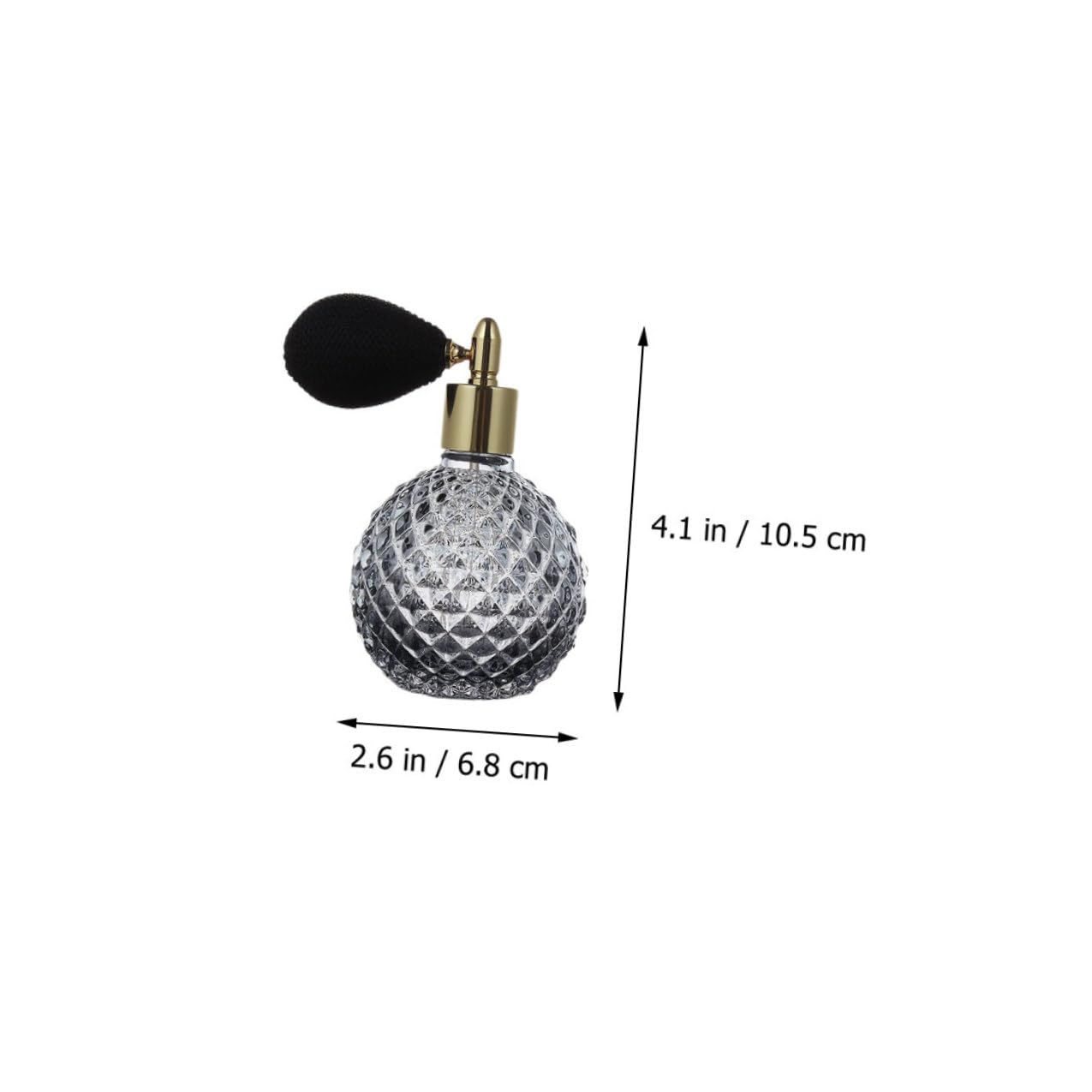 Zerodeko 3 Stück Teiliges Vintage Parfümflaschen mit Airbag Nachfüllbare Glas Sprühflaschen Transparent Elegante Reisezerstäuber für Parfum Lotion und Ätherische Öle Zufällige Farbe