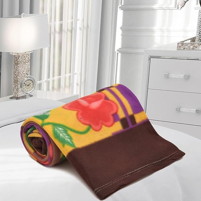 Image of BENAVJI All Season 220 GSM Single Bed AC Comforter /Blanket /Duvet for All Seasons /Weathers - Pack of 1, Cotton, Multicolour