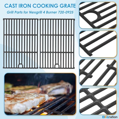 Image of Grill Parts for Nexgrill 4 Burner 720-0925 720-0925P 720-0925PG,Grill Grate for Nexgrill 720-0925P Replacement Parts 720-0340 720-0718A Grate for Charbroil 463352521 463351021