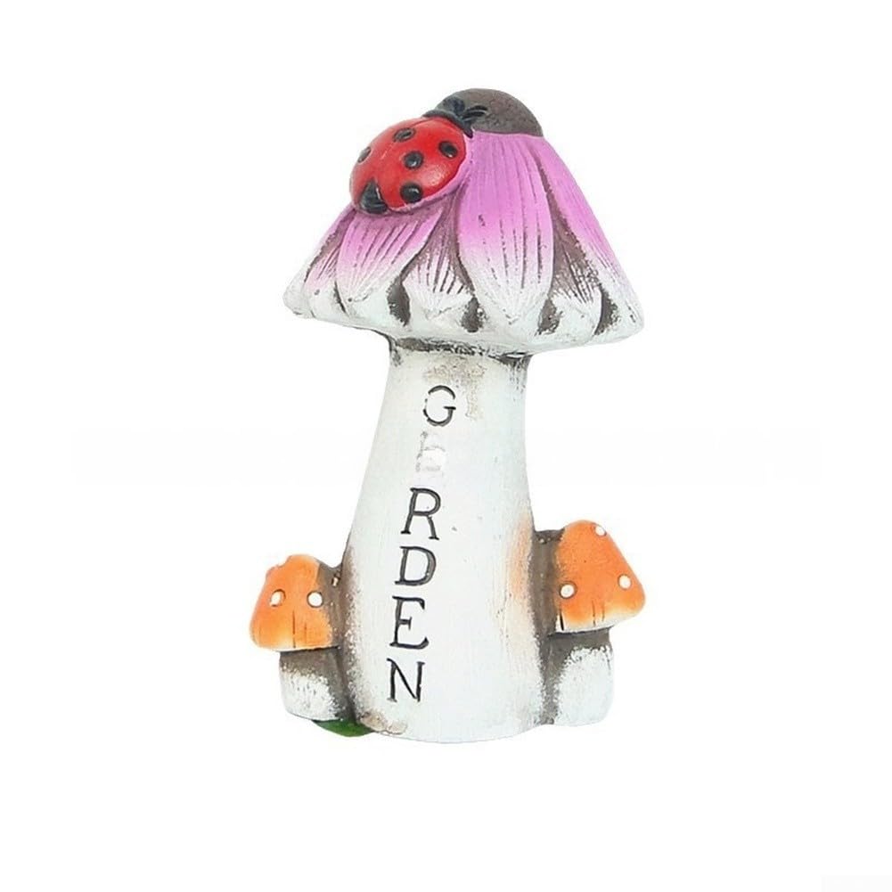 Ornamento da per giardino in Cemento 9cm Ornamento da per giardino(Mushroom-a)