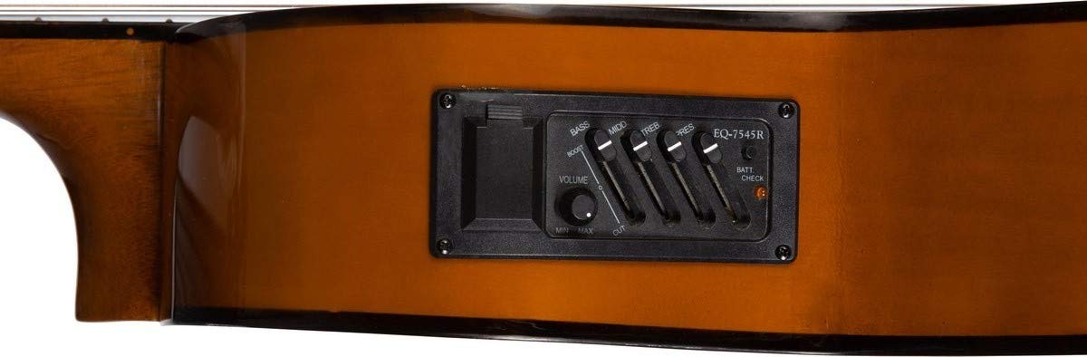Elettro chitarra classica elettrificata 4/4 dimensione 39" M-tunes MTC209CE Cutaway mtunes