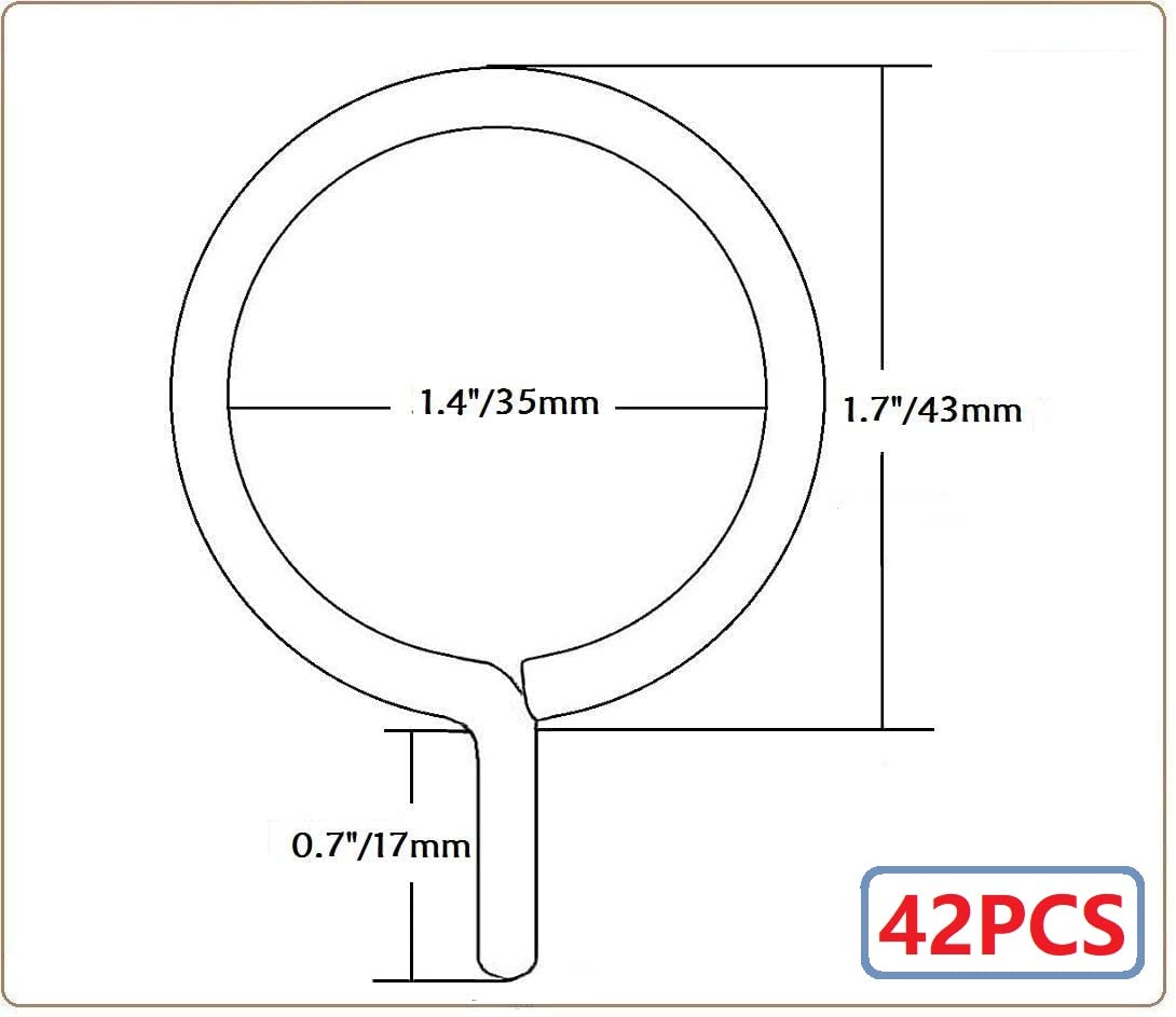 Curtain Rings with Eyelet - 1.7