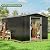 JAXPETY 8x12 FT Large Storage Shed, Metal Sheds & Outdoor Storage, Outdoor Shed with Air Vent Lockable Door, Sheds & Outdoor Storage Tool Shed for Backyard Garden Patio Lawn