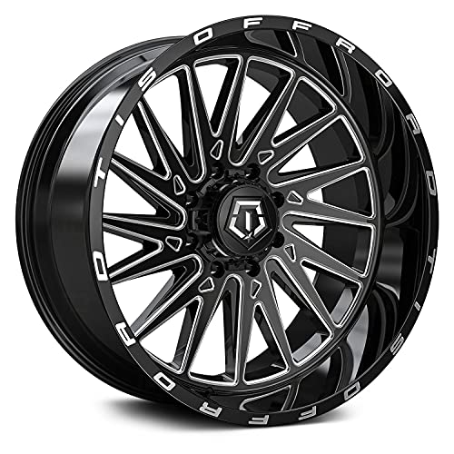TIS 547BM 20x12 8x170-44et Machined Gloss Black Wheel