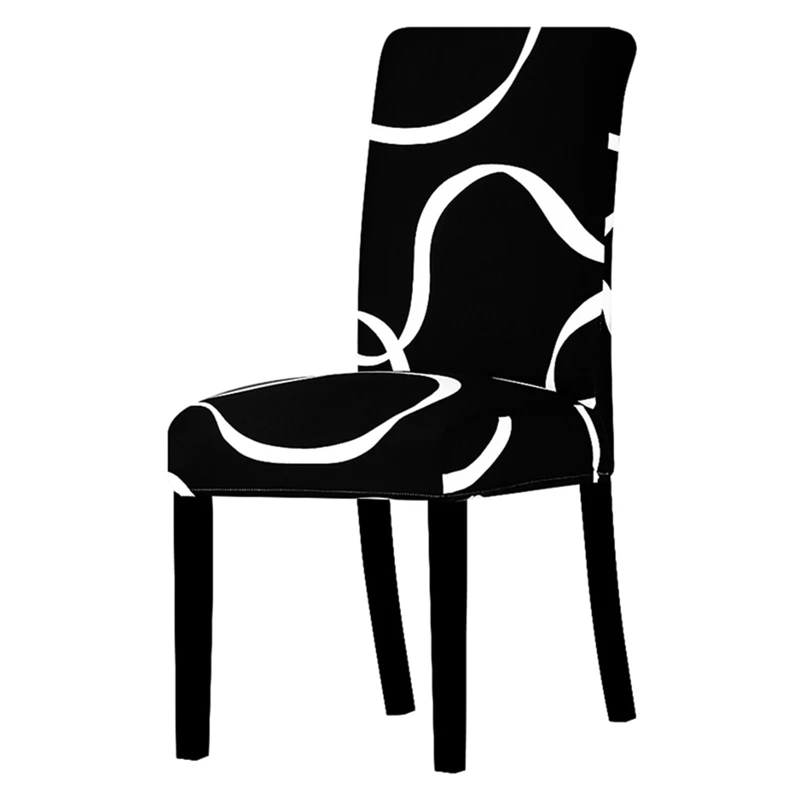 QXBFNDC Chair Covers Printed Stretch Chair Cover Elastic Seat Chair Covers Office Chair Slipcovers Restaurant Banquet Hotel Home Decoration(K341)