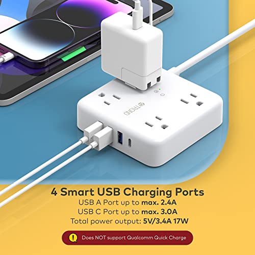 Trond PRIME Z Flat Plug Surge Protector Power Strip thumb #2