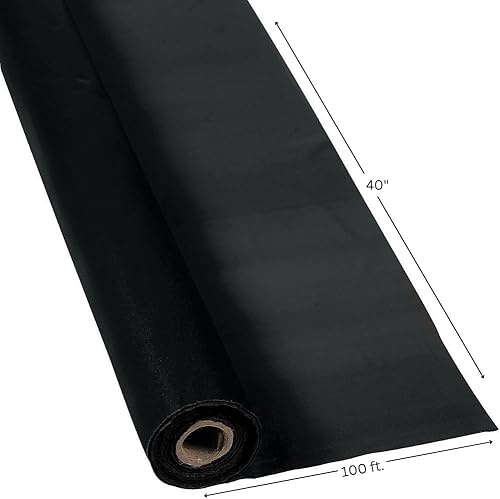 Miniatura 3 de Fun Express Rollo de mantel desechable negro (100 pies de largo)
