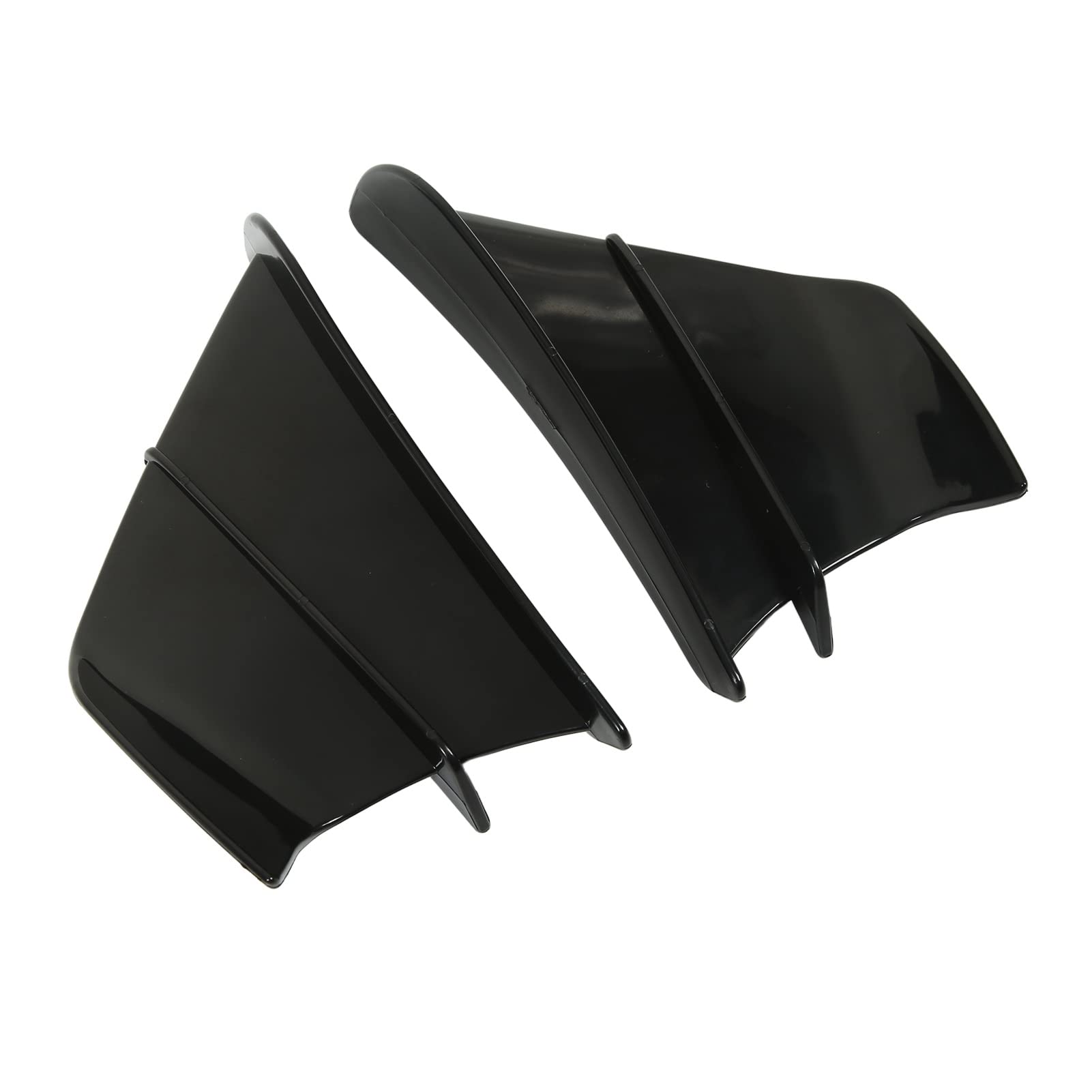 Aileron Latéral de Moto, Remplacement D'ailes Aérodynamiques de Carénage Avant pour 400 250 Z900 Z1000 (Noir brillant)