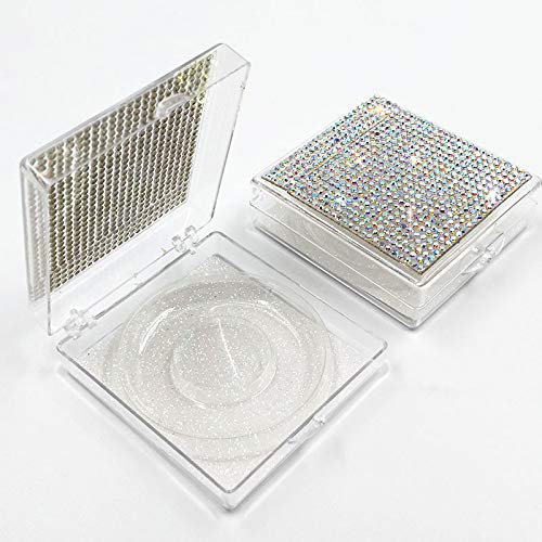 HBZGTLAD NEW 10PCS 3D False Eyelashes Packaging Empty Lash Case Glitter Eyelash Box without Eyelashes (ZFX-P7)