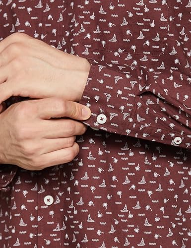 Image of Van Heusen Casual Printed Shirt for Men| Premium Cotton| Full Sleeves| Slim Fit |Breathable Fabric