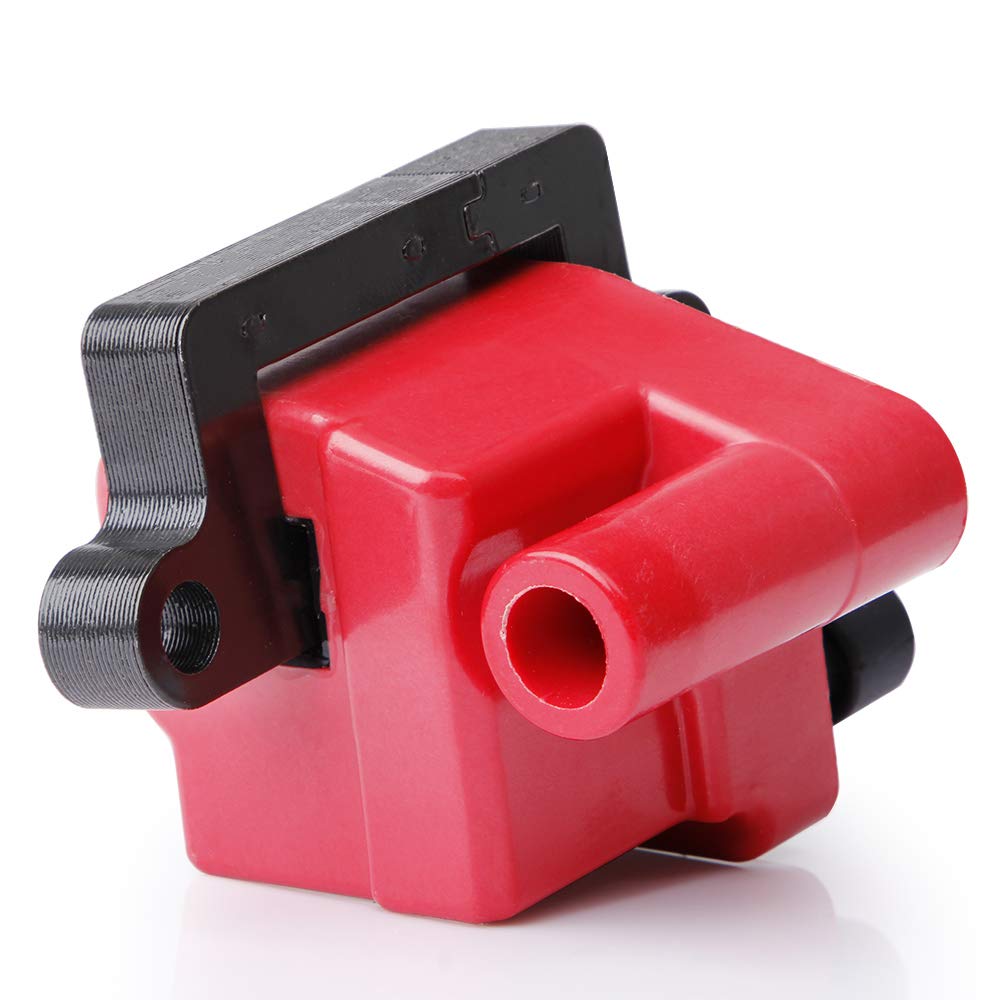 CarBole 8Pcs Ignition Coil Pack + 8Pcs 8mm Spark Plug Wires Fit For Cadillac Escalade, Chevy Silverado, Avalanche, Express 3500, Suburban, Tahoe, GMC Sierra 4.8L 5.3L 6.0L 8.1L for UF271 D581 (Square)