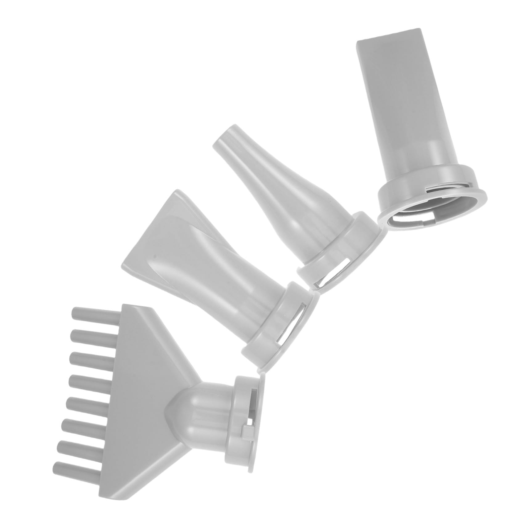 Homoyoyo 4pcs Embouts Concentrateurs Abs Noirs pour Sèche-cheveux, Légers et Polyvalents, Toilettage des Animaux Coiffage en Salon