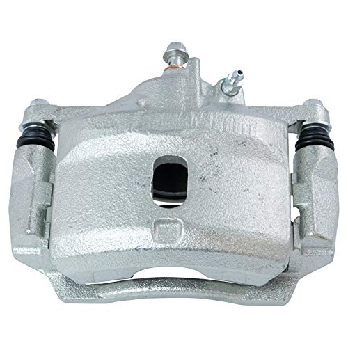 Image of TRQ Front and Rear Brake Caliper Set Zinc Coated Brackets Hardware Compatible with 2002-2003 Honda Civic