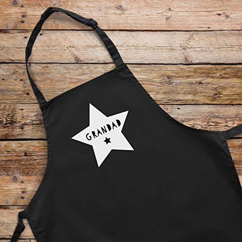 Stickerscape Personalised star apron (Adult) - Black apron