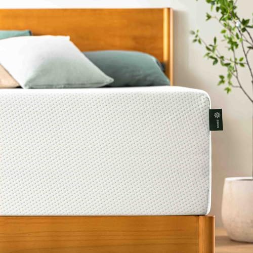 Zinus 14 Inch Queen Green Tea Memory Foam Mattress, Fiberglass...