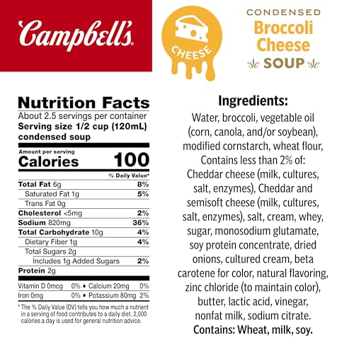 Image of Campbell's Condensed Broccoli Cheese Soup, 10.5 oz Can