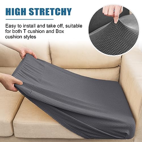 Nc Home Water-Repellent Sofa Cushion Covers Jacquard High Stretch Fabric Furniture Protector For Living Room, Washable Sofa Seat Slipcover thumb #2