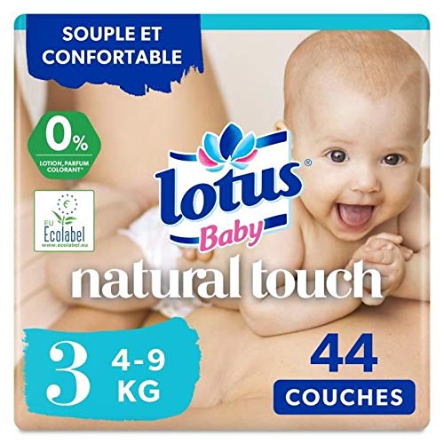 Lotus Baby Couches Touch, taille 3 : 4-9 kg - Le paquet de 44 Cover
