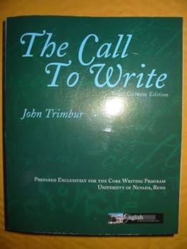 Paperback The Call to Write (Brief Custom Edition) Book