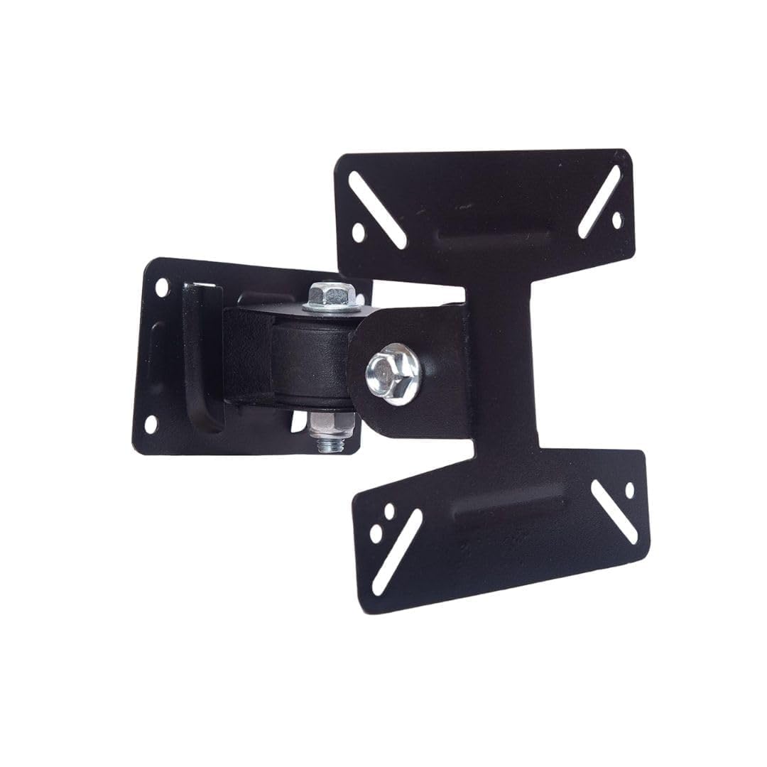 USPOT Universal Adjustable Wall Mount Stand for 14 inch 17 inch 19 inch 24 inch 25 Inch 27 inch LED LCD TV & Monitor | 180° Rotatable Swivel Movable TV Bracket for Wall Mounted Stand
