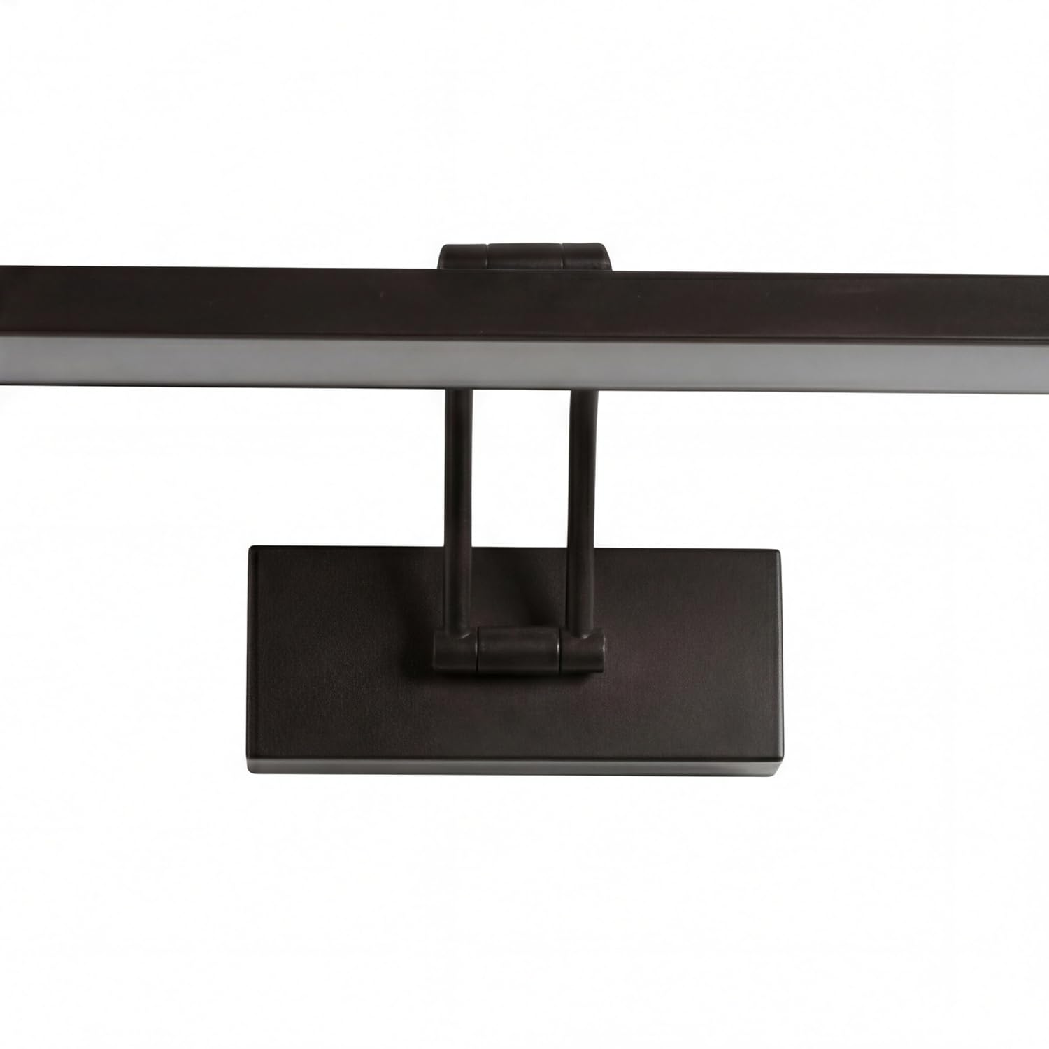 Aplique LED con interruptor 40,5 cm de largo Negro regulable 3000 K blanco cálido Aluminio Art Nouveau Lámpara para cuadros Lámpara para cuadros de salón