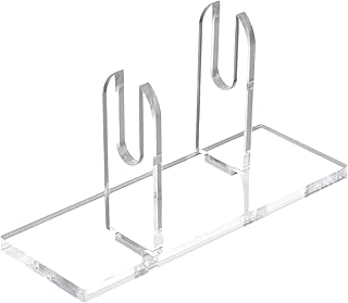 Fan Display Stand, Acrylic Hand Fan Holder, Clear Folding Organizer, Elegant Props Rack, 4.33x1.57x2.36 inches Lightweight...