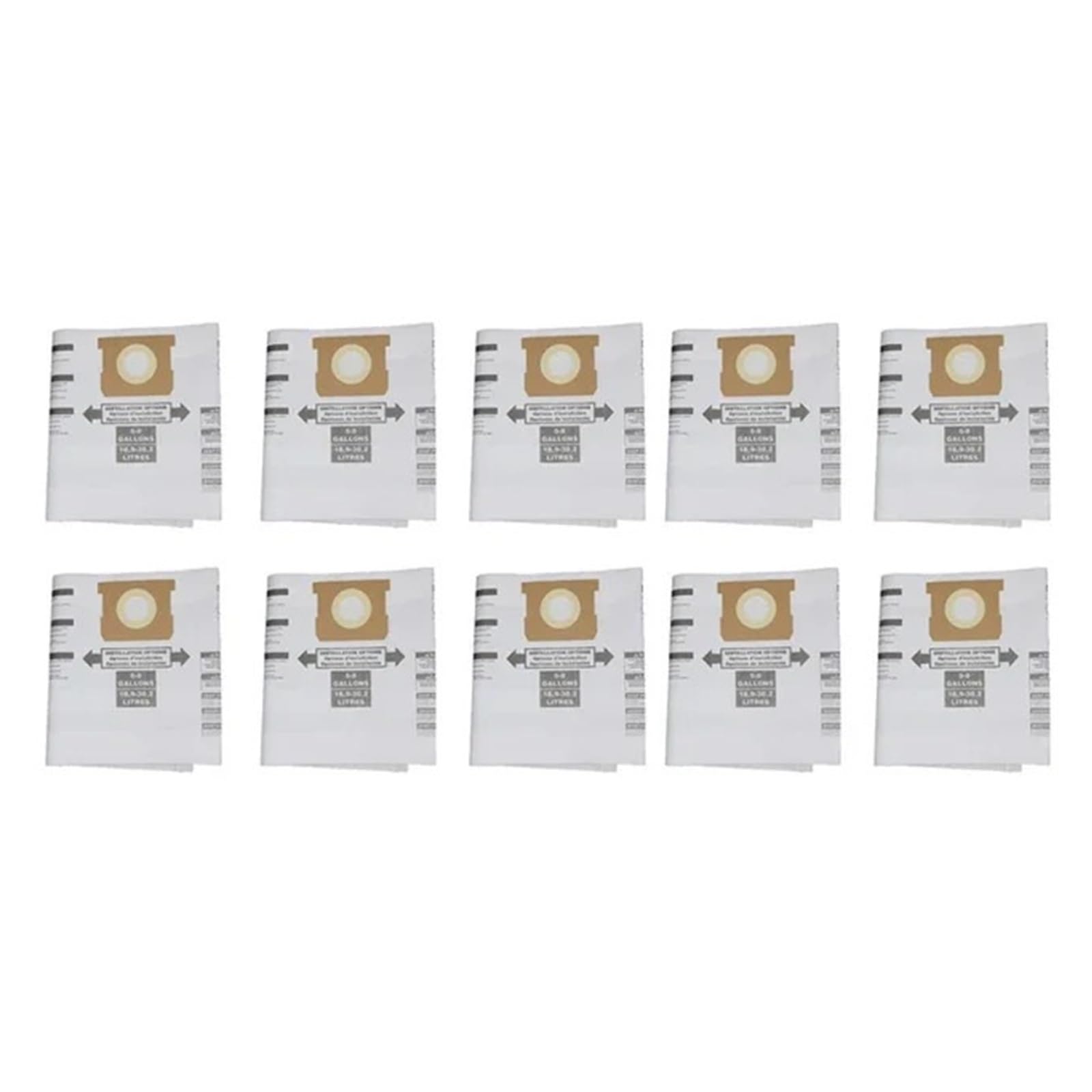 Staubbeutel, Kompatibel For Shop, Vac 5–8 Gallonen Staubsauger Typ E/H 90661 906–61 9066100 Einweg-Sammelfilterbeutel, Ersatzteile(10pcs)