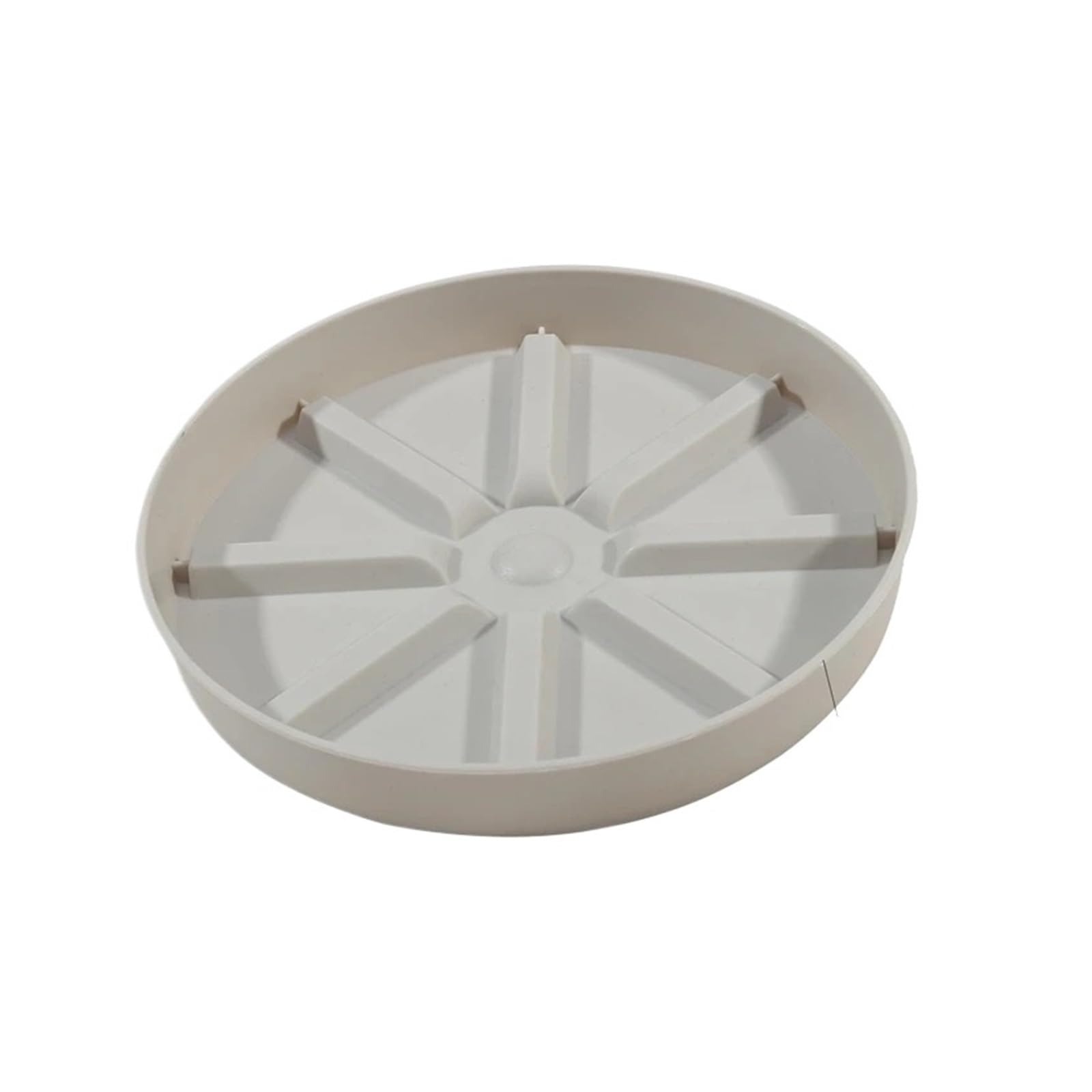 DFGRGRV Plant Saucers Flowerpot Base Plate Home Garden Thickened Flower Pot Heavy Duty Resin Tray Saucers Drip Trays Indoor Outdoor Plant Saucer(Beige 190mm)