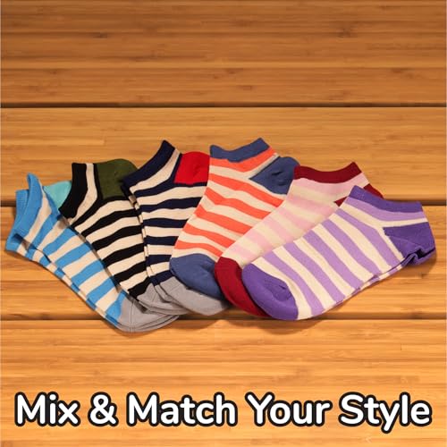 Image of Women's Rayon from Bamboo Fiber Sports Superior Wicking Athletic Ankle Socks