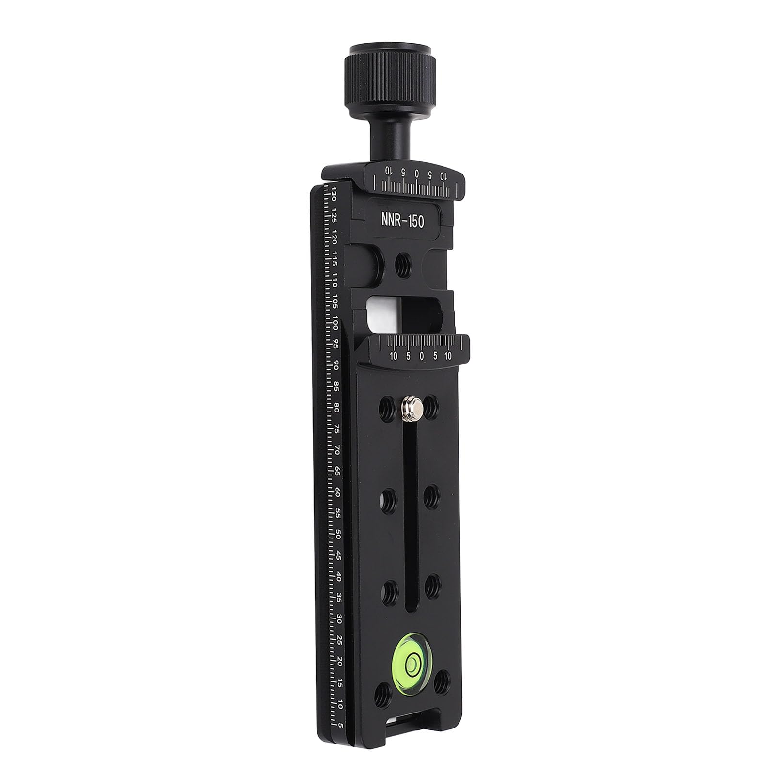 Camera Rail Nodal Slide Clamp con Nivel de Burbuja Incorporado para Accesorios de Fotografía de Cabeza de Bola ARCA