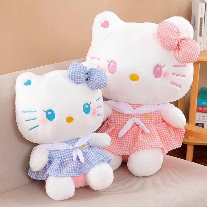 Image of Kawaii Cat Teddy Bear - Soft Toys for Birthday Gifts Kids, Women, Wife, Girlfriend, Best Friend Baby Boys Best Valentine Gift 35 cm