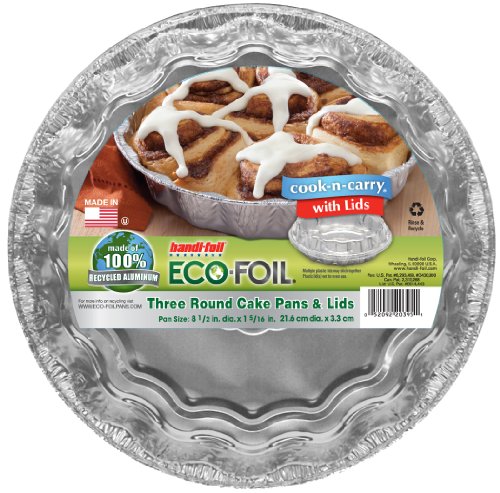 Cook-N Carry Round Cake Pan w/ Lids, 3 ct