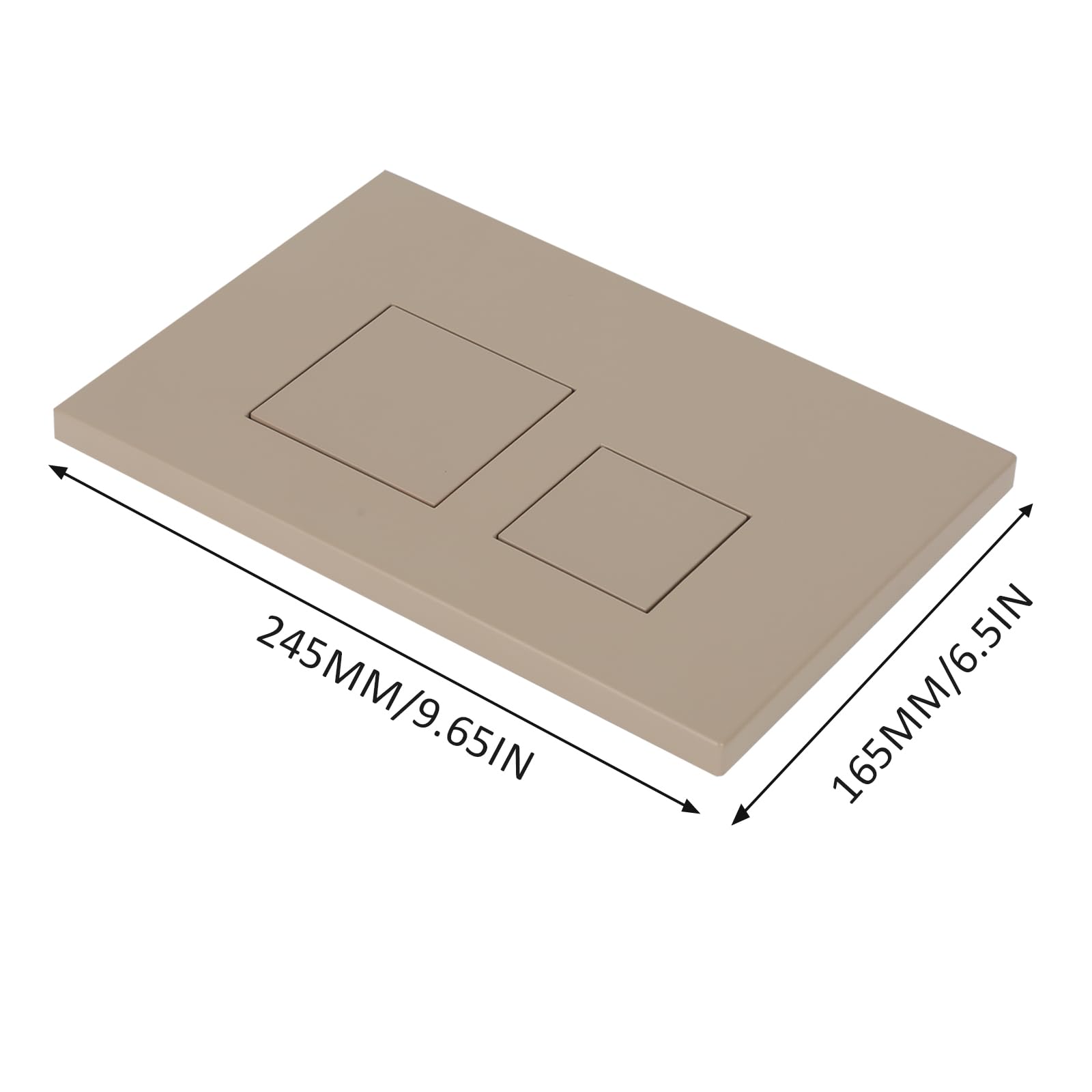 Genérico Placa De Descarga, Accesorios para Inodoro De Doble Descarga, Placa De Descarga De Ahorro De Agua De Material Abs, Reemplazo De Tanque De Inodoro con Placa De Empuje (Khaki)