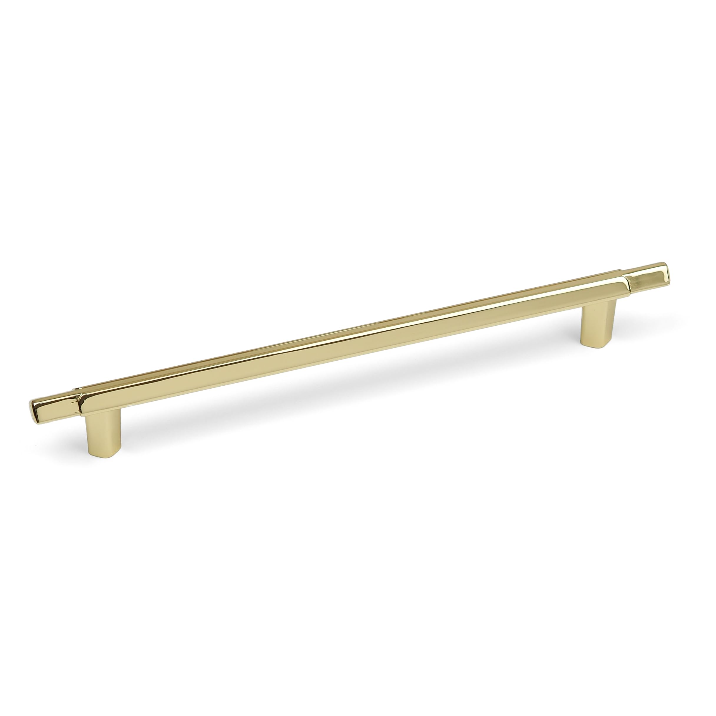 (160Mm Handle) Polished Brass Gold 45Mm T-Bar & Matching 160Mm Triangle Handles 5056767303019