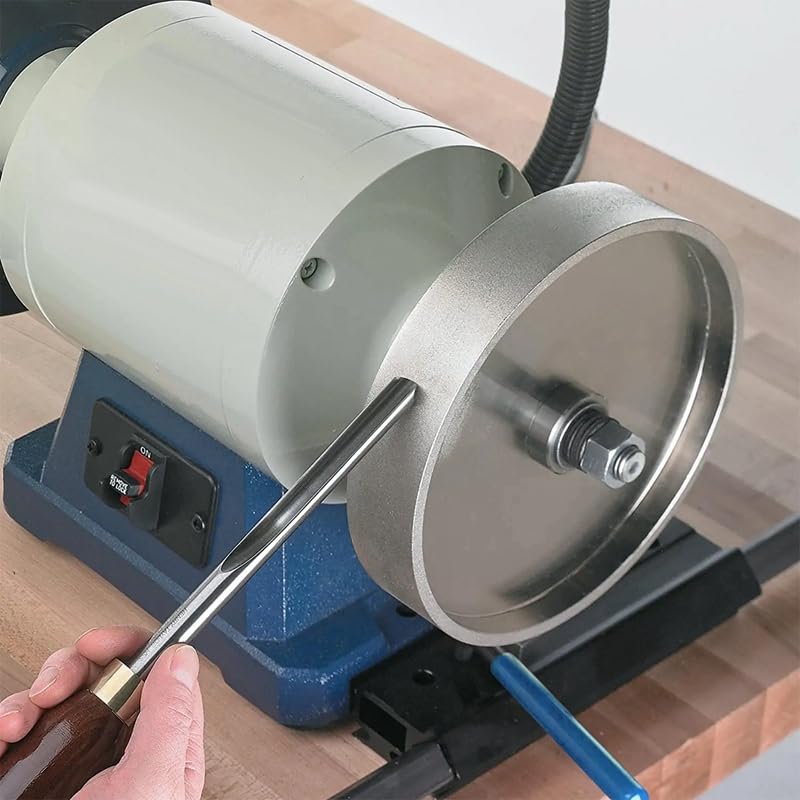 CBN研削ホイール、直径6インチ&times;幅1インチ、1/2インチアーバー付き、ダイヤモンド研削ホイール、HSS研磨に対応(320)