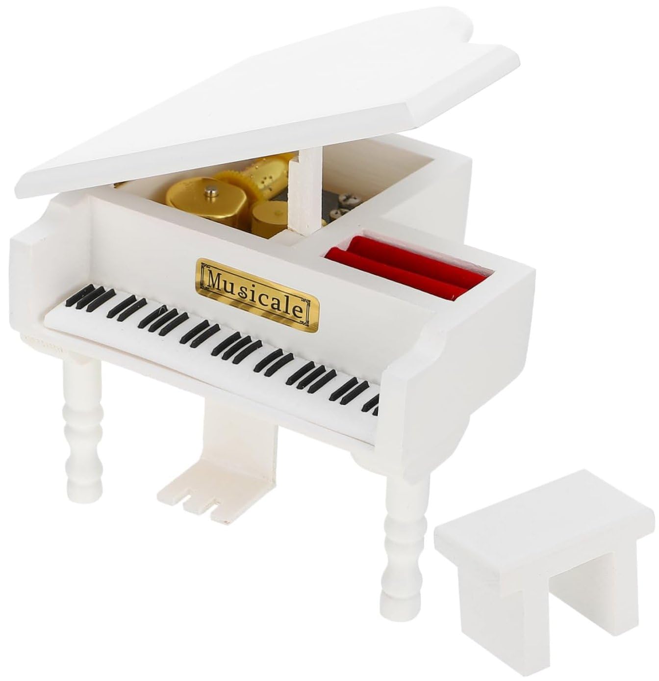 Vintage sieraden doosje piano | Landzicht Houtsberg