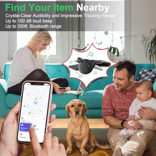 Air Tracker Tags Smart Tag, Air Tag Schlüsselfinder 4er, Bluetooth Tracker Kompatibel mit Apple Wo ist? APP(Nur iOS), Finde und behalte Deine Sachen im Blick:Schlüssel,Geldbörsen,Gepäck (Schwarz)