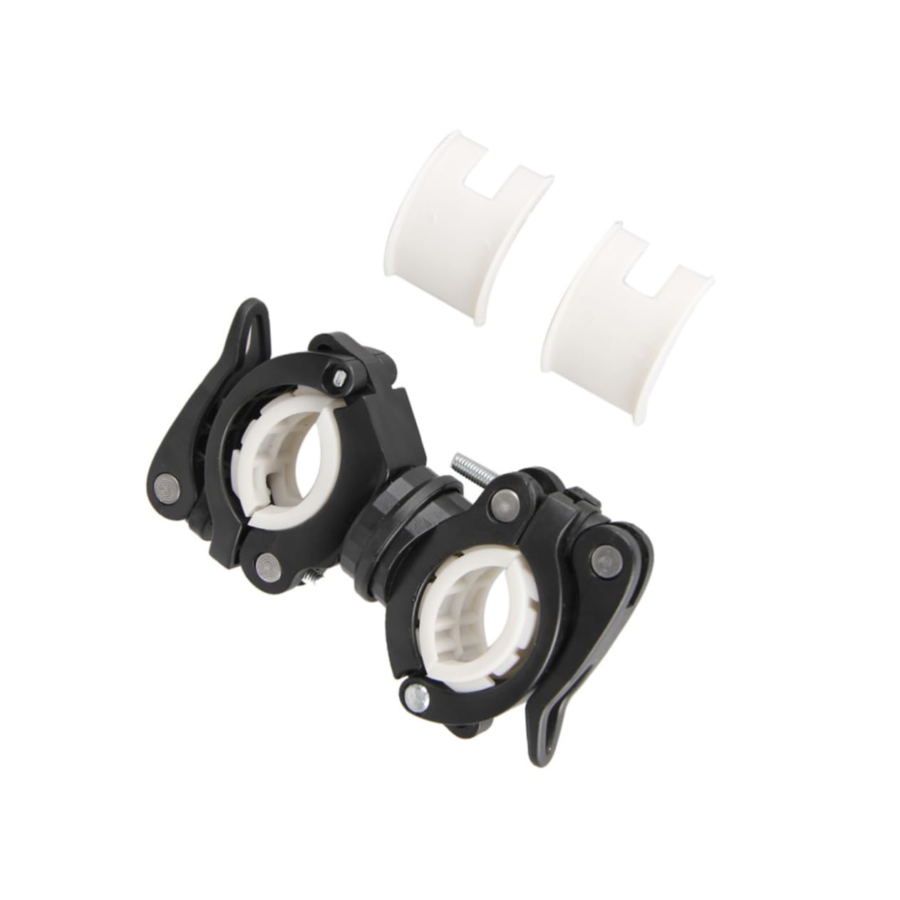 BCOATH 360Degree Skid Rotating Flashlight Mount for Bicycles Handlebar Holder Clip Clamp for Bike Light Sturdy Design with Pad Protection