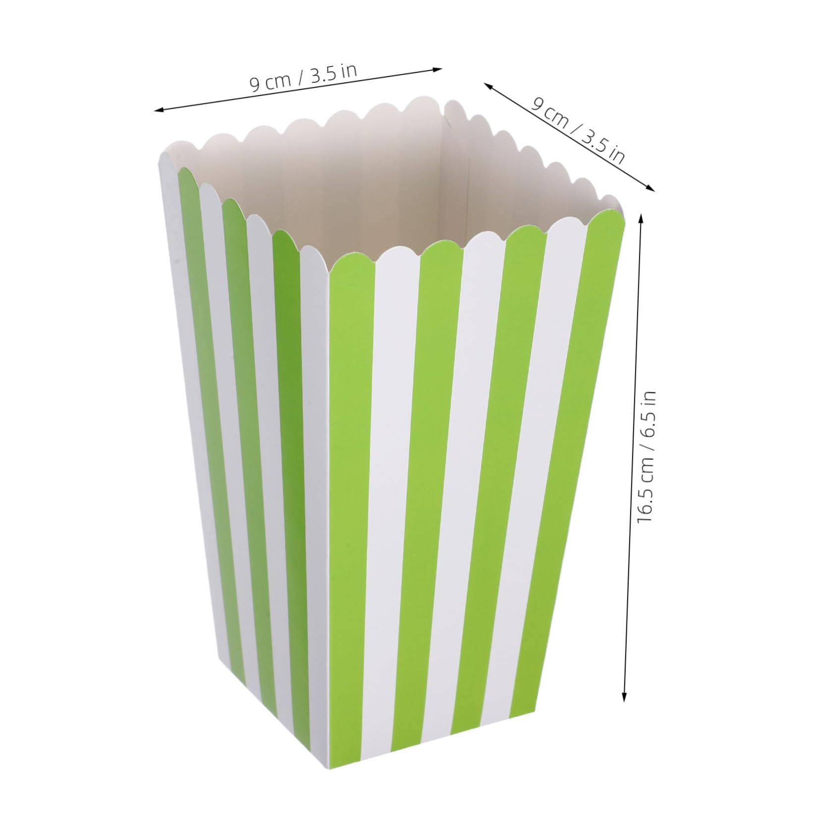 Veemoon 40pcs Popcorn Buckets: Pink Striped Popcorn Containers Night Carnival Party and Circus Events - Paper Bucket for French Fries Candy Cookie