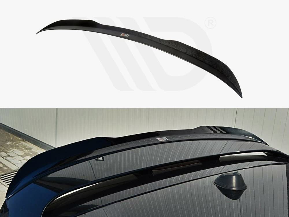 Maxton Design Spoiler Wing Extension Gloss Black Abs Compatible with OPEL CORSA E OPC/VXR (2015-)