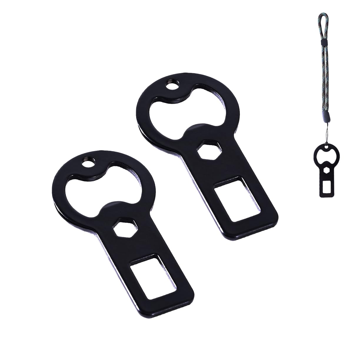 2pcs bottle opener | Portable Bottle Opener | Seat metal bottle opener | It is a gift for outdoor enthusiasts, good friends, and dog owners., moderate, Black