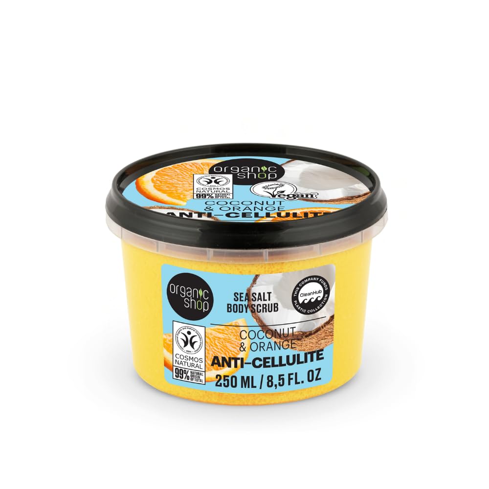 Organic Shop 250ml Body Scrub Anti-Cellulite Coconut & Orange