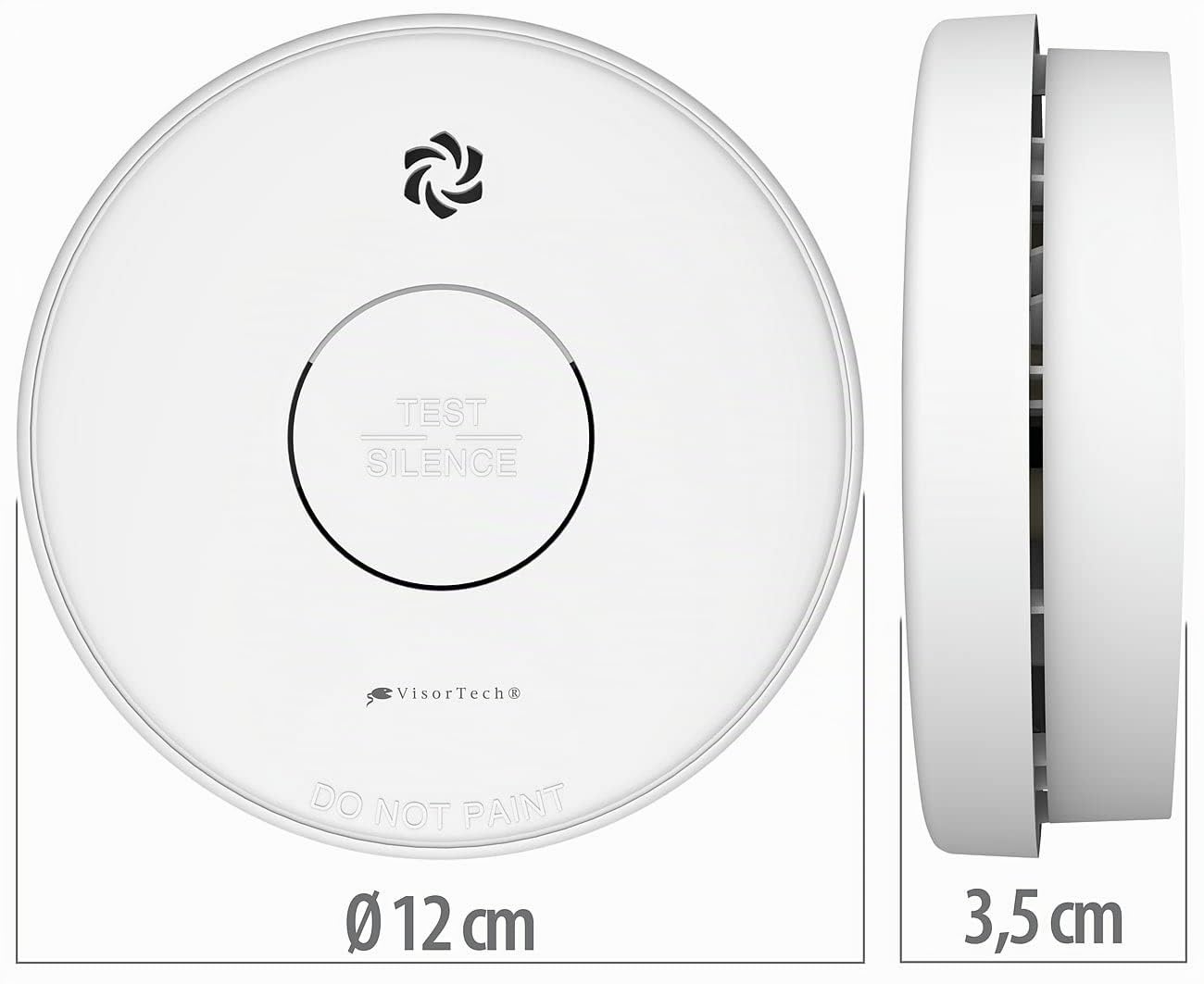 VisorTech Funkrauchmelder Set: 3er-Set drahtlos vernetzbare Funk-Rauchwarnmelder, 85 dB (funkgesteuerter Rauchmelder, Rauchwarnmelder für Wohnräume, Batterie)