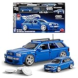 Mattel Brick Shop Hot Wheels Speed Serie Bauset, 94 Audi Avant RS2 mit 252 Teilen, realistischen Details und individuellen Aufklebern, Erwachsene Sammler und Kinder ab 10 Jahre, JGR28