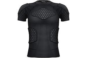 Premium Men's Shock Brace Basketball Padded Compression Shirt