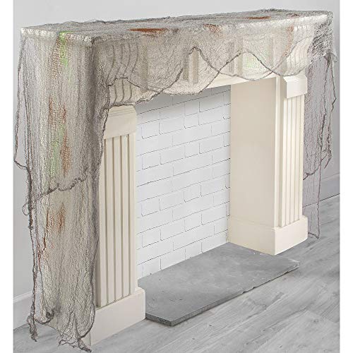 Gauze Draping Halloween Decor, Grey, 2ct