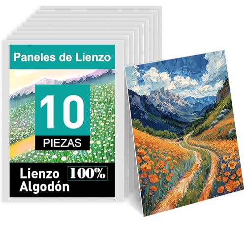 Lista de Paneles de lienzo disponible en línea para comprar. 45 Dorkis Juego de 10 Paneles de Lienzo,Tableros de Lona de 9.84 x 7.9 pulgadas(25 x 20 cm), Tableros de Lienzo para Pintura, Tablas de Lienzo para Artistas, Lienzo Estirado para...