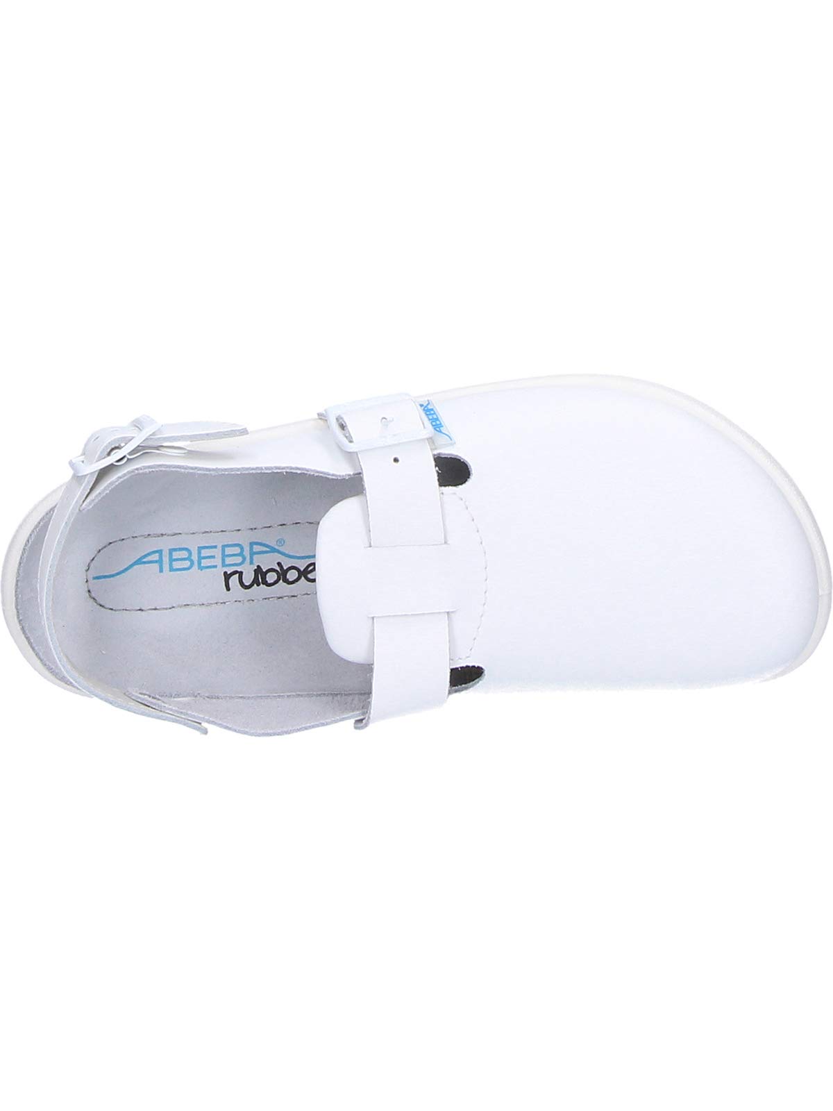 Abeba - Zuecos de Cuero para Hombre Blanco Blanco Blanco Blanco